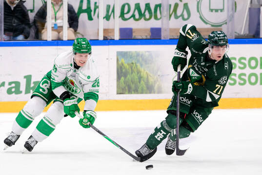 Rögles Anton Bengtsson och Färjestads Viktor Lodin
