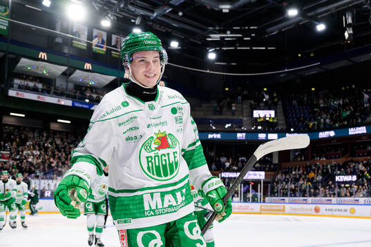 Rögles Felix Nilsson jublar