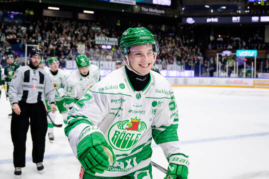 Rögles Felix Nilsson jublar