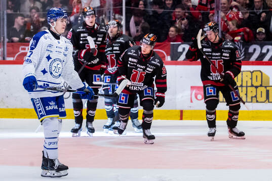 Leksands Dennis Altörn deppar vid Örebros Patrik Puistola