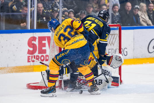 HV71s William Ignberg Nilsson oroar framför Djurgårdens