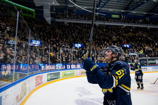 HV71s Axel Rindell jublar