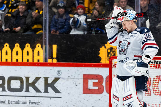 Linköpings målvakt Waltteri Ignatjew deppar