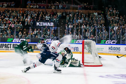 Färjestads målvakt Melker Thelin