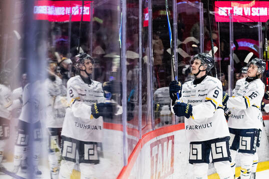 HV71s Hugo Pettersson jublar
