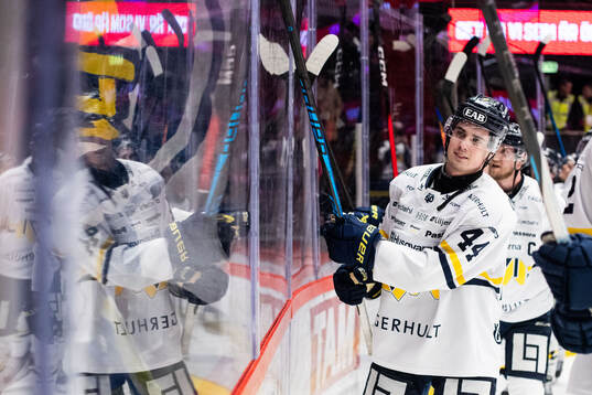 HV71s Hugo Fransson jublar