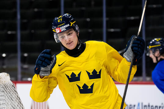 Wilson Björck of Sweden at a practice session