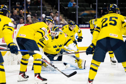 Goaltender Love Härenstam of Sweden