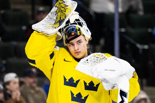 Goaltender Love Härenstam of Sweden