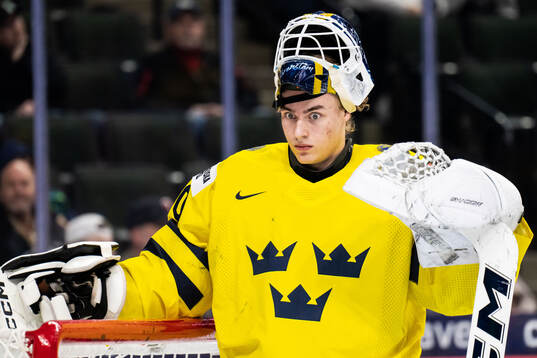 Goaltender Love Härenstam of Sweden