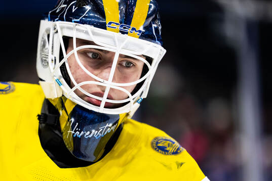 Goaltender Love Härenstam of Sweden
