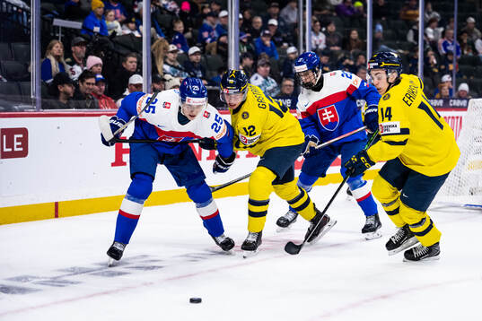 Andrej Fabus and Adam Goljer of Slovakia against Milton