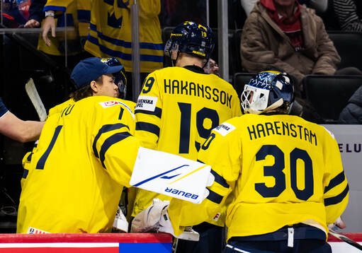 Goaltender Herman Liv and goaltender Love Härenstam of