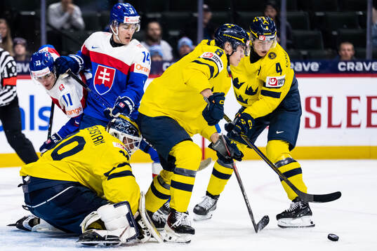 Michal Svrcek and Alex Misiak of Slovakia against
