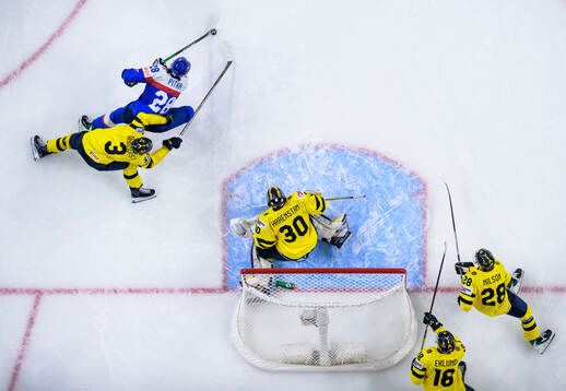 Tobias Pitka of Slovakia challenges Felix Öhrqvist,