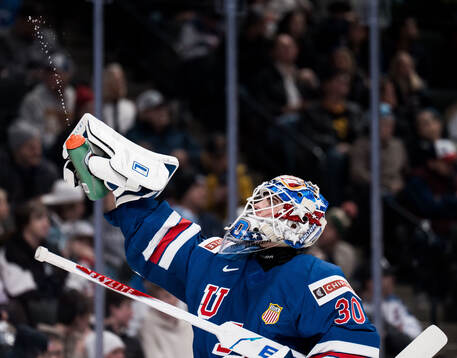Goalkeeper Caleb Heil of USA
