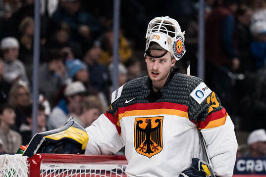 Goaltender Lennart Neisse of Germany