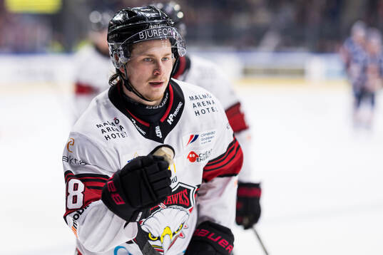 Malmö Redhawks Lauri Pajuniemi jublar