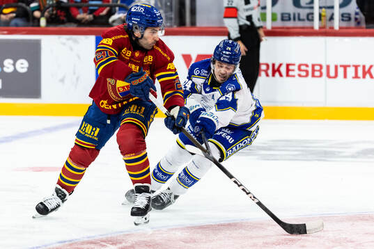 Djurgårdens Joseph Laleggia och Leksands Arvid Eljas