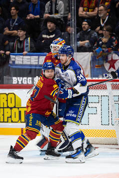 Djurgårdens Joseph Snively och Leksands Peter Cehlarik