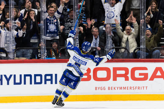 Leksands Marcus Karlberg jublar