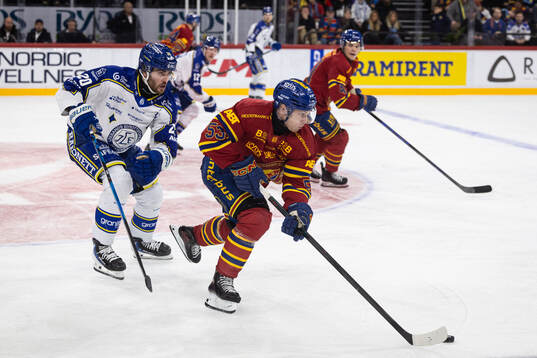 Leksands Nolan Stevens och Djurgårdens David Blomgren