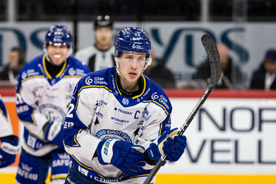 Leksands Lukas Vejdemo jublar