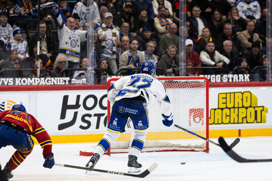 Leksands Lukas Vejdemo gör 0-4 målet