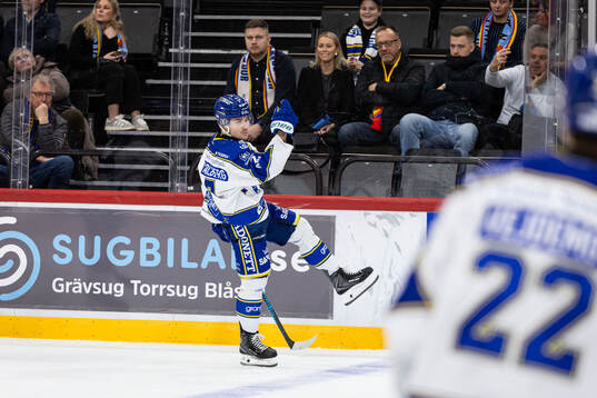 Leksands Marcus Karlberg jublar