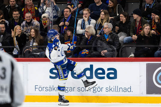 Leksands Marcus Karlberg jublar