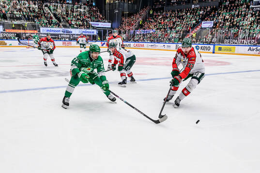 Rögles Daniel Zaar och Frölundas Linus Högberg