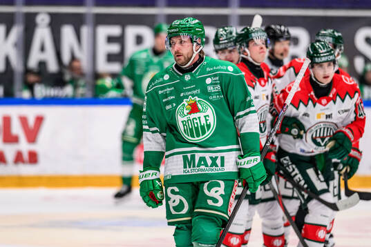 Rögles Linus Sandin deppar