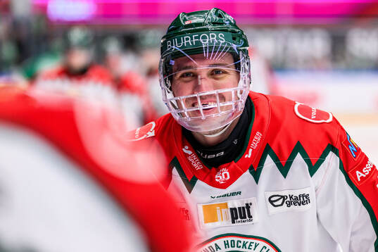 Frölundas Max Lindholm jublar