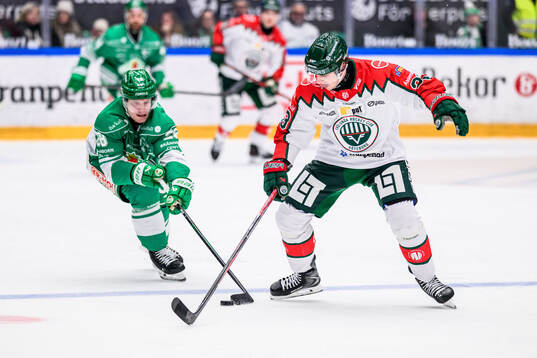 Rögles Anton Bengtsson och Frölundas Linus Högberg