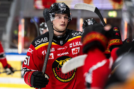Luleås Markus Nurmi jublar