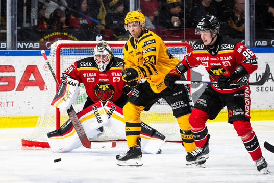 Luleås målvakt Joel Lassinantti och Skellefteås Oscar
