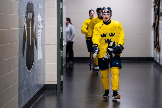 Liam Danielsson of Sweden at a practice session