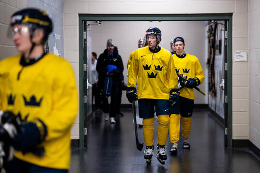 Lucas Pettersson of Sweden at a practice session