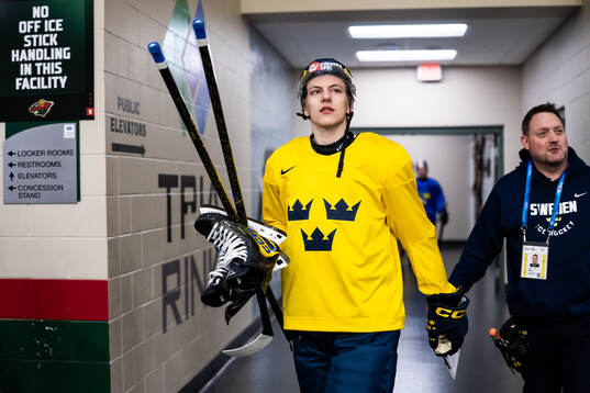Jack Berglund of Sweden at a practice session