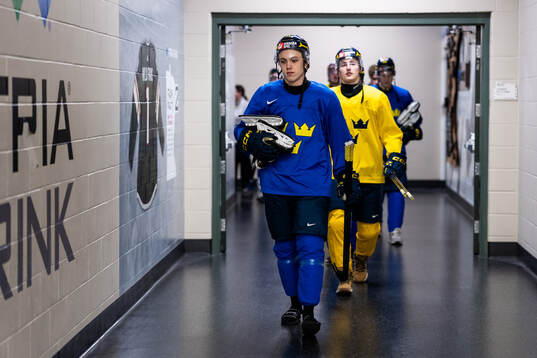 Linus Eriksson of Sweden at a practice session