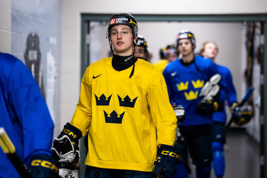 Wilson Björck of Sweden at a practice session
