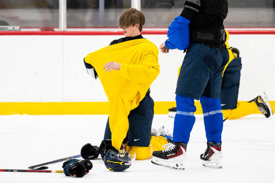 Victor Johansson of Sweden at a practice session