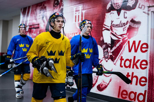 Victor Eklund of Sweden at a practice session