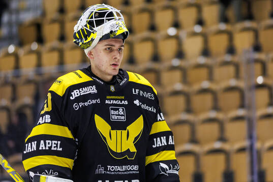 Västerås målvakt Benedikt Oschgan deppar