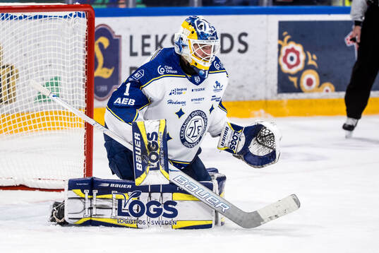Leksands målvakt Marcus Gidlöf