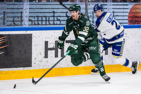 Färjestads Magnus Nygren och Leksands Lukas Vejdemo
