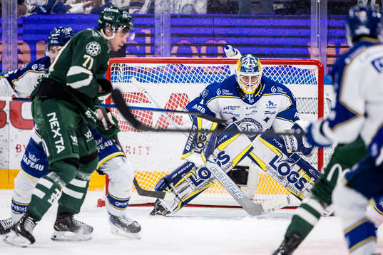 Leksands målvakt Marcus Gidlöf
