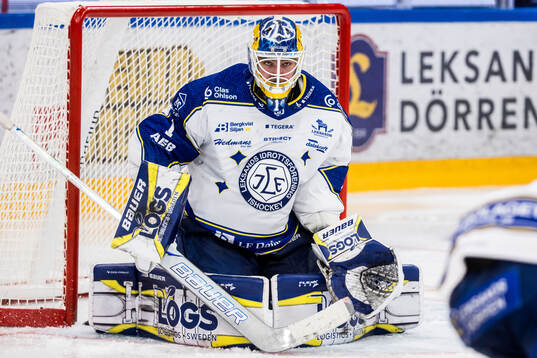 Leksands målvakt Marcus Gidlöf
