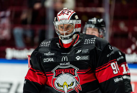 Malmö Redhawks målvakt Marek Langhamer