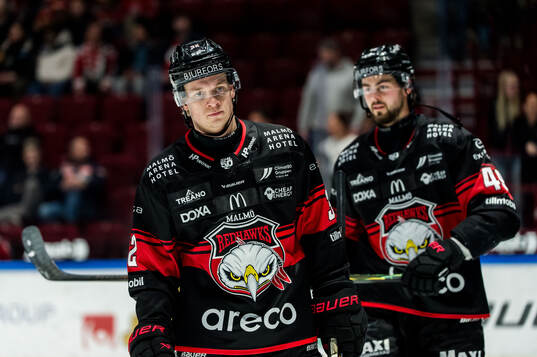 Malmö Redhawks Joona Ikonen och Seth Barton